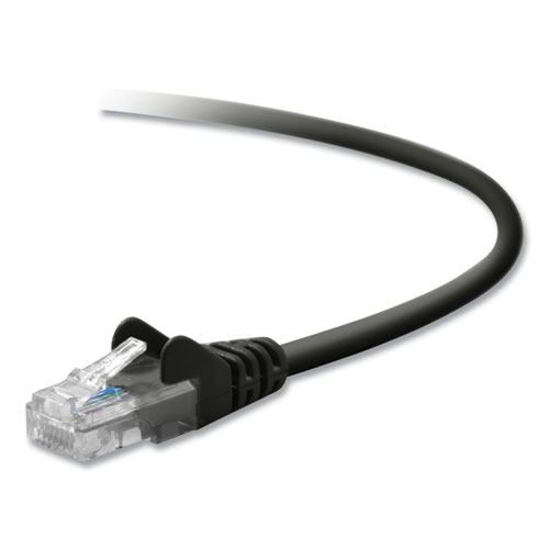 Image of CAT5e Snagless Patch Cable, 10 ft, Black
