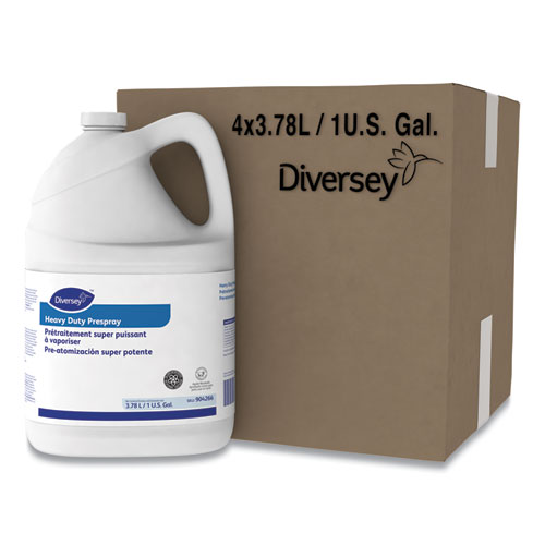 Image of Diversey™ Carpet Cleanser Heavy-Duty Prespray, Fruity Scent, 1 Gal Bottle, 4/Carton