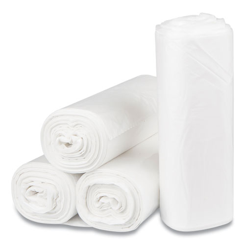 24 x 32 White 0.5 mil Inteplast LLDPE Can Liners Pack of 500 Liners 