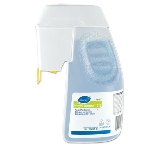 Image of Suma® Supreme Concentrated Pot And Pan Detergent, Floral, 2.6 Qt Optifill System Refill