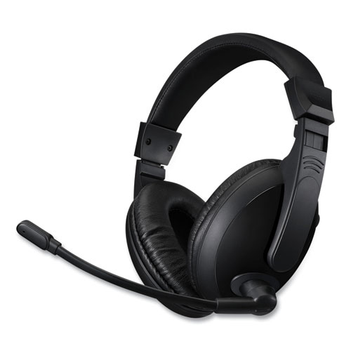Image of Xtream H5U Binaural Over The Head Headset with Microphone, Black