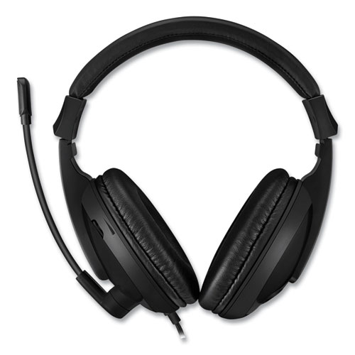 Image of Adesso Xtream H5U Binaural Over The Head Headset With Microphone, Black