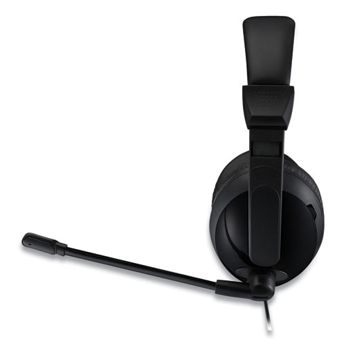 Image of Adesso Xtream H5U Binaural Over The Head Headset With Microphone, Black