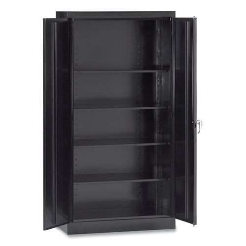 Economy Assembled Storage Cabinet, 36w x 18d x 72h, Black