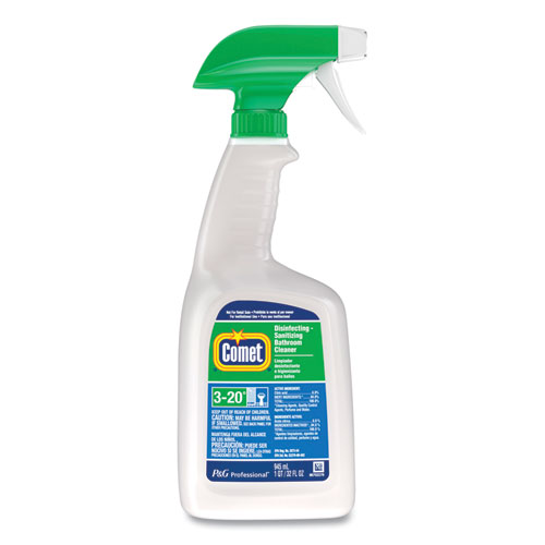 Image of Disinfecting-Sanitizing Bathroom Cleaner, 32 oz Trigger Spray Bottle