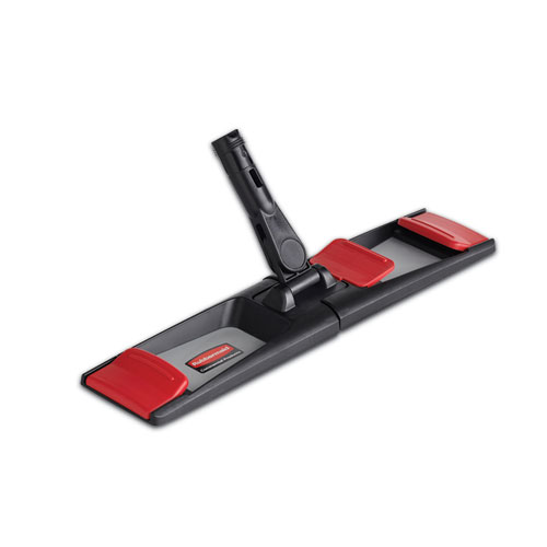Image of Adaptable Flat Mop Frame, 18.25 x 4, Black/Gray/Red