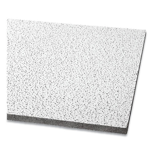 Armstrong® Fine Fissured Acoustical Infill Ceiling Tiles, Non-Directional, Square Lay-In (0.94"), 24" x 48" x 0.75", White, 8/Carton
