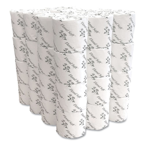 Two-Ply Standard Bathroom Tissue, Septic Safe, White, 400 Sheets/Roll, 48 Rolls/Carton