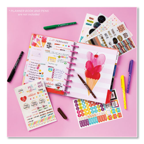 Planner Sticker Variety Pack for Moms, Budget, Family, Fitness, Holiday, Work, Assorted Colors, 1,820/Pack