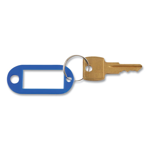 Image of Advantus Key Tags Label Window, 0.88 X 0.19 X 2, Dark Blue, 6/Pack