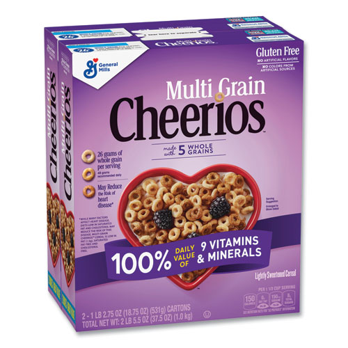 Whole Grains Multi-Grain Cereal, 18.53 oz Box, 2/Pack