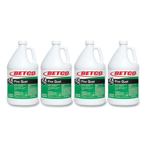 Betco® Pine Quat Disinfectant, Pine Scent, 128 oz Bottle, 4/Carton