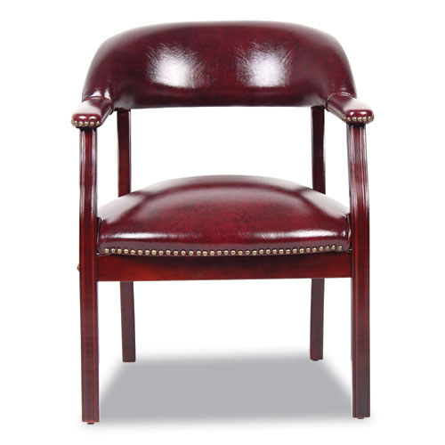 Ivy League Executive Captain's Chair, 24" x 26" x 31", Burgundy Seat/Back
