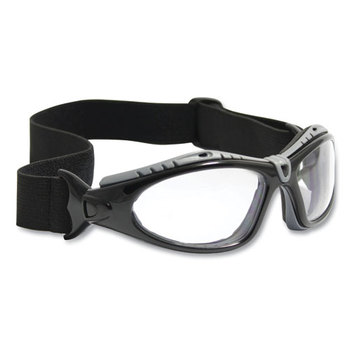 Image of Bouton® Optical Fuselage Safety Goggles, Black Frame, Clear Lens