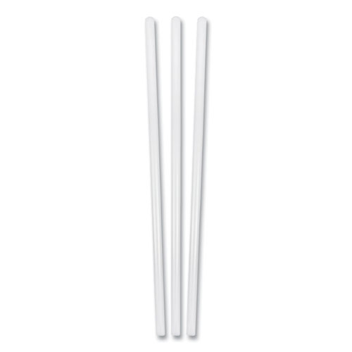 Jumbo Plastic Straw, 7.75", Clear, 500/Box, 24 Boxes/Carton