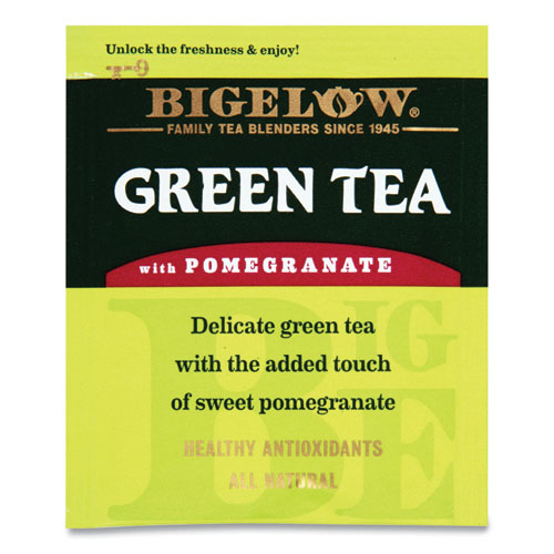 Image of Green Tea with Pomegranate, 0.07 oz Tea Bag, 28/Box