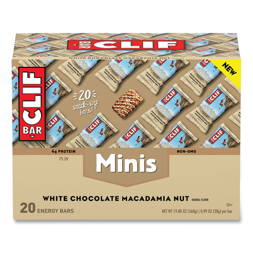 Energy Bar Minis, White Chocolate Macadamia Nut, 1 oz, 20/Box