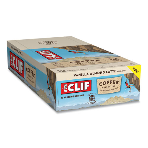 Energy Bar, Coffee Collection: Vanilla Almond Latte, 2.4 oz, 12/Box
