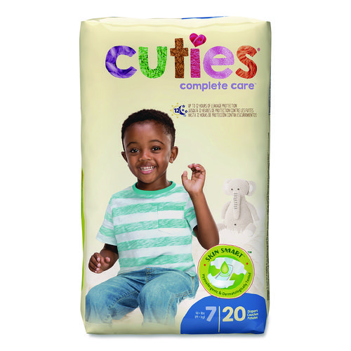 Premium Jumbo Diapers, Size 7, 41 lbs and Up, 80/Carton