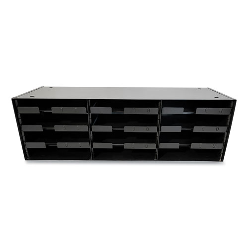 Steel Rack, 12 Sections, 33.5 x 12 X 10.5, Black