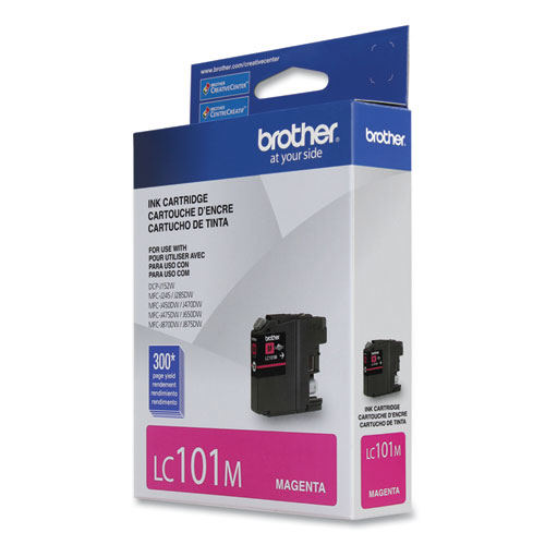 Image of Brother Lc101M Innobella Ink, 300 Page-Yield, Magenta