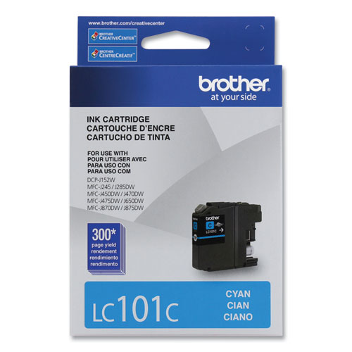 Brother Lc101C Innobella Ink, 300 Page-Yield, Cyan