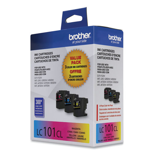 Image of Brother Lc1013Pks Innobella Ink, 300 Page-Yield, Cyan/Magenta/Yellow