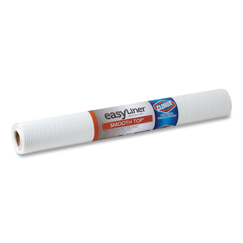 Smooth Top EasyLiner with Clorox Shelf Liner, 20 x 72, White