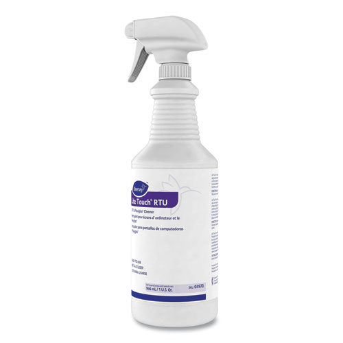 Image of Diversey™ Lite Touch Crt And Plexiglas Cleaner, 32 Oz Spray Bottle, 12/Carton