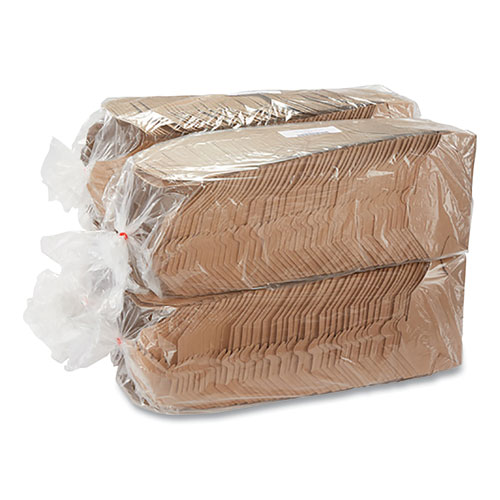 Reclosable One-Piece Natural-Paperboard Take-Out Box, 8.5 x 6.25 x 2.5, Brown, Paper, 200/Carton