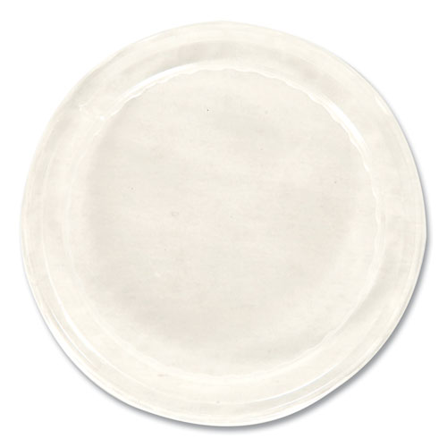 Dixie® Flat Lids For Dessert Dishes, Fits 5 oz and 8 oz Dishes, 4.33" Diameter, Clear, Plastic, 50/Sleeve, 10 Sleeves/Carton
