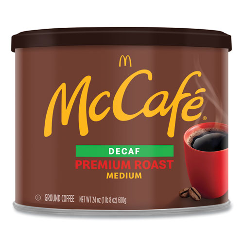 Mccafe® Ground Coffee, Premium Roast Decaf, 24 Oz Can