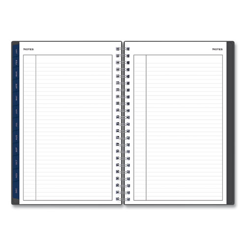 Passages Weekly/Monthly Planner, 8 x 5, Charcoal Cover, 12-Month (Jan to Dec): 2024