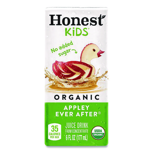 Honest Kids® Organic Juice Drink, Appley Ever After, 6 oz, 50/Carton