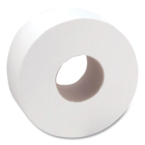 Sofidel Heavenly Choice 1-Ply Jumbo Bathroom Tissue, Septic Safe, White, 3.4" x 2,000 ft, 12/Carton