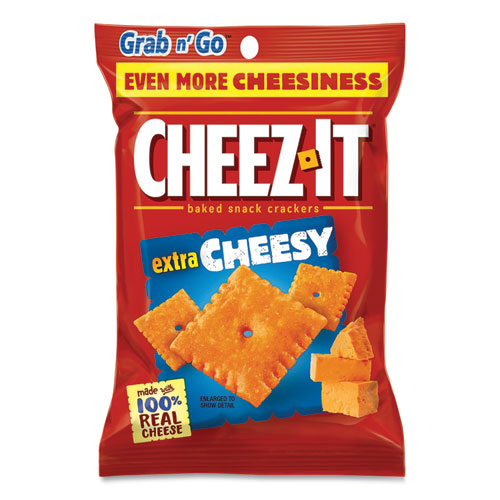 Cheez-It® Baked Snack Crackers, Extra Cheesy, 3 oz Bag