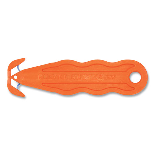 Image of Klever Kutter™ Kurve Blade Plus Safety Cutter, 5.75" Plastic Handle, Orange, 10/Box