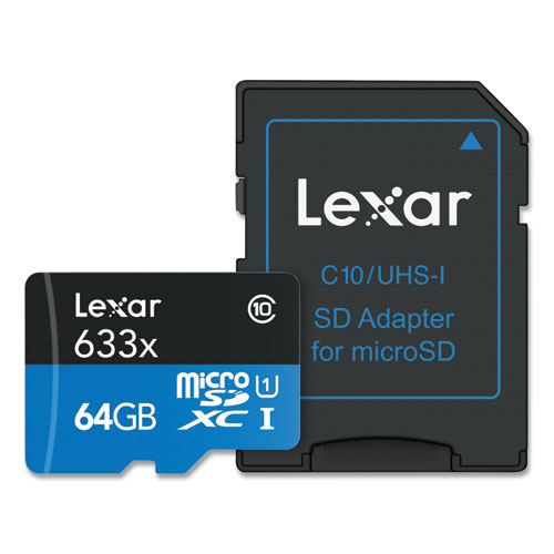 Image of microSDXC Memory Card, UHS-I U1 Class 10, 64 GB