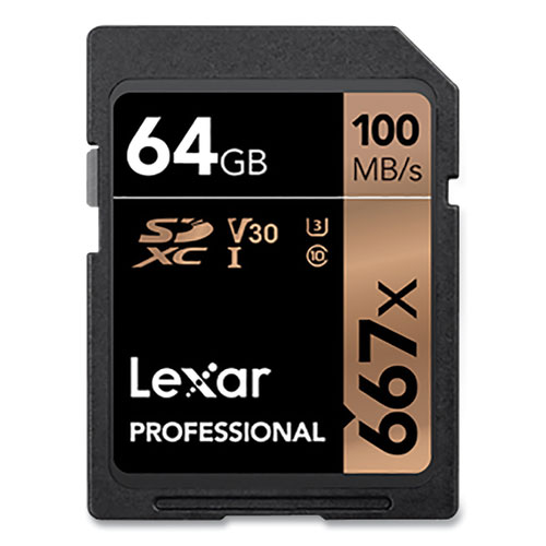 SDXC Memory Card, UHS-I U1 Class 3, 64 GB