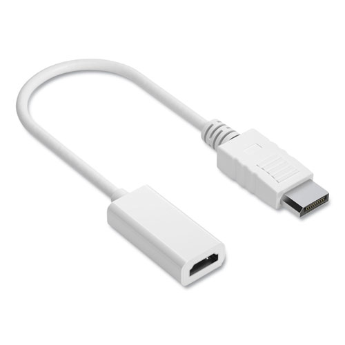 Image of DisplayPort to HDMI Adapter, 6", White