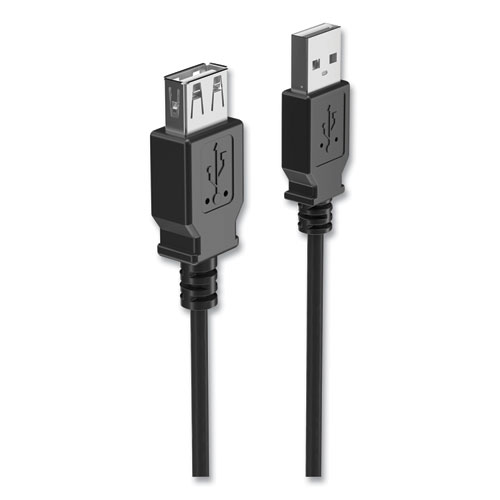 USB 2.0 Extension Cable, 6 ft, Black