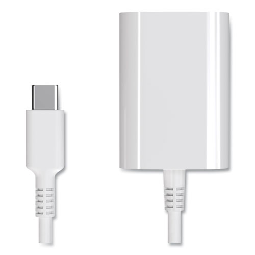 USB-C to VGA Display Adapter, 6", White