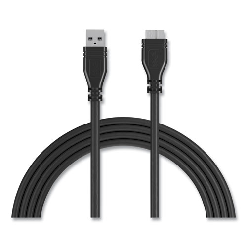 Micro USB 3.0 Cable, 6 ft, Black