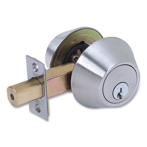 Tell® Double Cylinder Deadbolt, Stainless Steel Finish