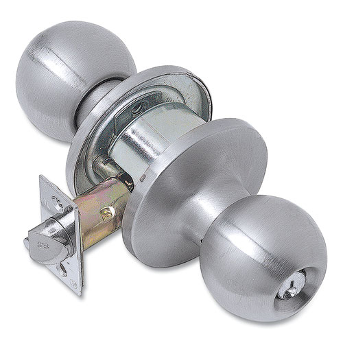 Tell® Light Duty Commercial Storeroom Knob Lockset, Stainless Steel Finish