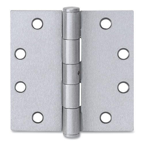 Tell® Plain Bearing Door Hinge, 4.5 x 4.5, Satin Stainless Steel