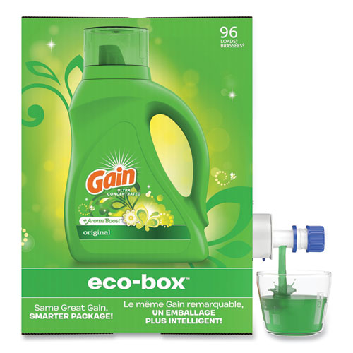 Gain® Liquid Laundry Detergent, Original Scent, 105 oz Bag-in-Box