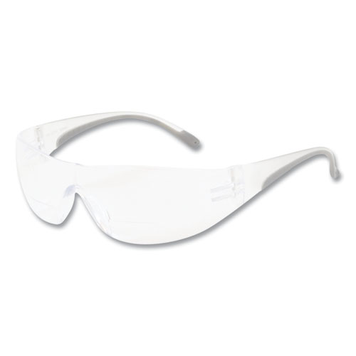 Zenon Z12R Rimless Optical Eyewear with 3-Diopter Bifocal Reading-Glass Design, Anti-Scratch, Clear Lens, Clear Frame