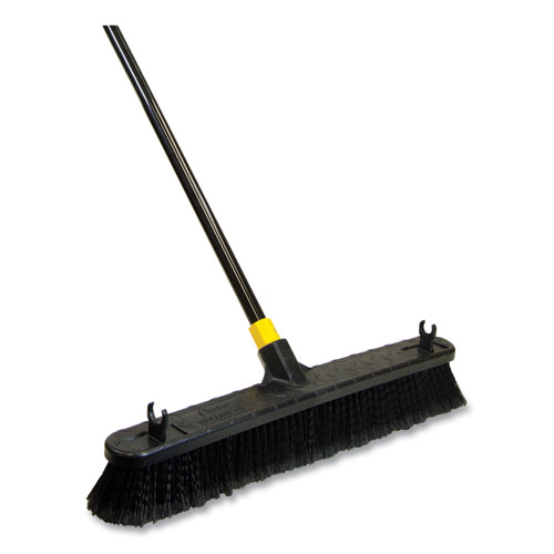 Rubbermaid Maximizer Push-to-Center Broom 36 Black/Yellow