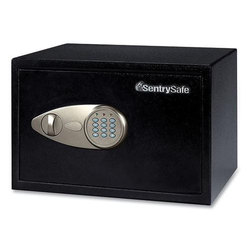 Sentry® Safe X055 Digital Security Safe, 0.58 cu ft, 13.8 x 10.6 x 8.7, Black/Silver